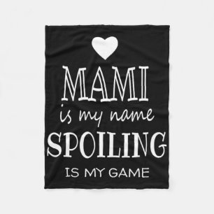 Manta Polar Mami es mi nombre divertido camiseta Mami regalos 