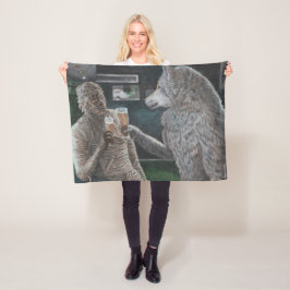 Manta Polar Mami y Werewolf Beer Beer Fantasy Blanket
