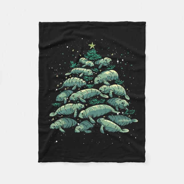 Manta Polar Manatee Christmas Tree Manatee Xmas Boys & amp; Wo (Anverso)