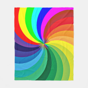 Manta Polar Mandala-46556 de color arcoiris