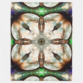 Manta Polar Mandala animal del tótem del alcohol del halcón