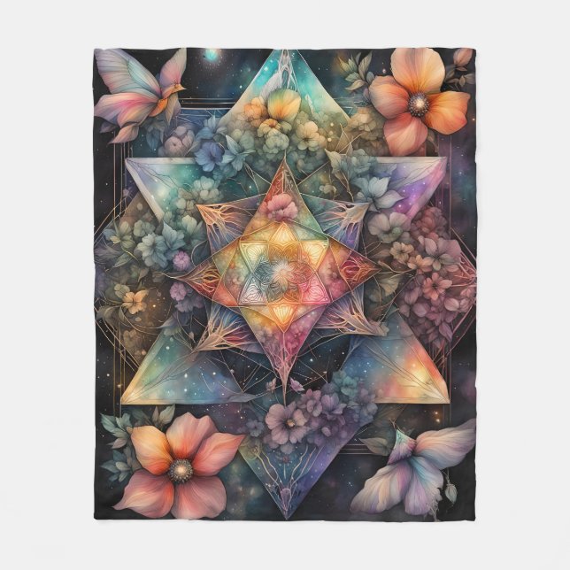 Manta Polar Mandala cósmica (Anverso)