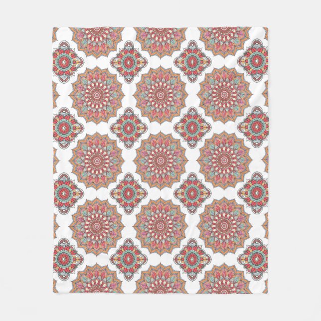 Manta Polar Mandala da Harmonia (Calmante e Tranquilizante) (Anverso)