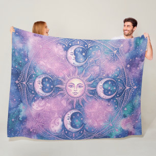 Manta Polar Mandala de Galaxia de Nebulosa del Sol y la Luna C