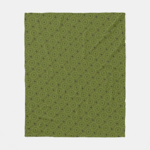 Manta Polar Mandala de la rueda verde / Grünes Rad Mandala