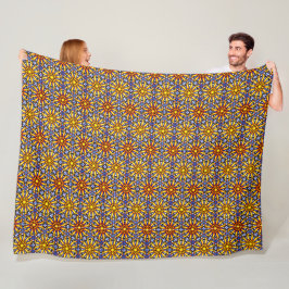 Manta Polar Mandala de sol celeste