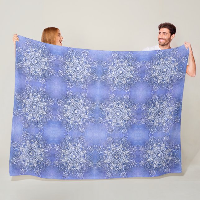 Manta Polar Mandala. floral étnico (In situ)
