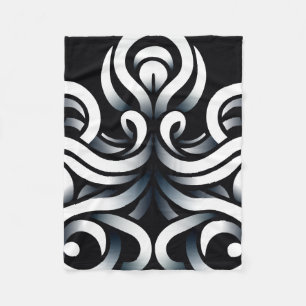 Manta Polar Mandalá geométrico sagrado Zen minimalista abstrac