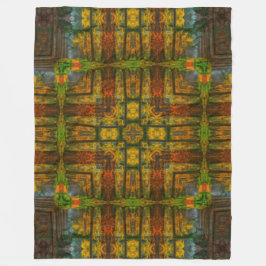 Manta Polar Mandala nativa del alcohol del bosque de Abenaki