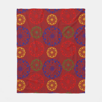 Manta Polar Mandala nevada simple con textura