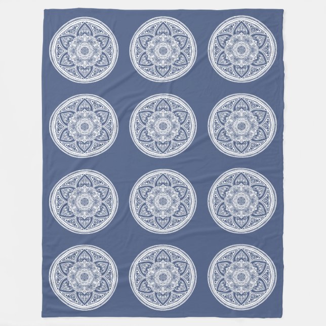 Manta Polar Mandala nocturna (Anverso)