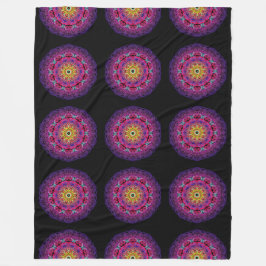 Manta Polar Mandala púrpura