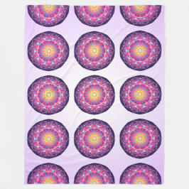 Manta Polar Mandala púrpura