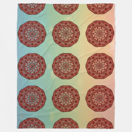 Manta Polar Mandala roja