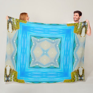 Manta Polar Mandala tribal costera nativa del alcohol de Aleut