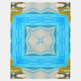 Manta Polar Mandala tribal costera nativa del alcohol de Aleut