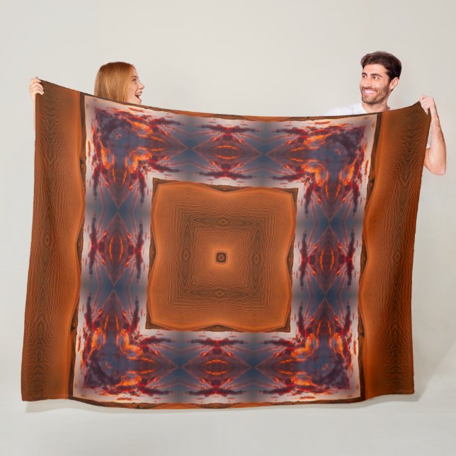 Manta Polar Mandala tribal del alcohol del desierto nativo del (In situ)