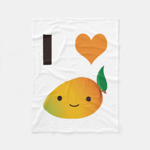 Manta Polar Mango del corazón I