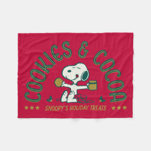 Manta Polar Maní   Cookies y cacao de Snoopy