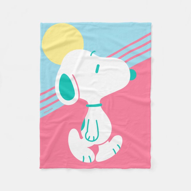 Manta Polar Maní | Snoopy Deco Dreams Sun (Anverso)