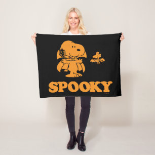 Manta Polar Maní Snoopy & Woodstock Spooky
