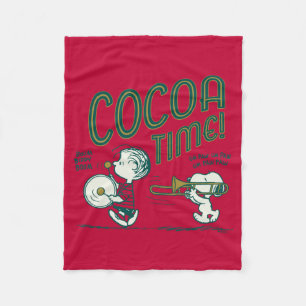 Manta Polar Maní   Tiempo de Snoopy & Linus Cocoa