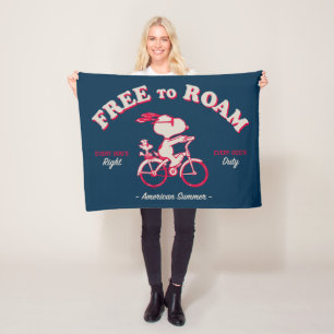 Manta Polar Maní   Verano Americano Libre De Camino