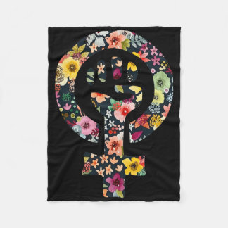 Manta Polar Manifestante de símbolo feminista