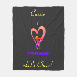 Manta Polar Mano animadora rosa, amarilla, negra