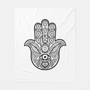 Manta Polar Mano inspirada de Hamsa