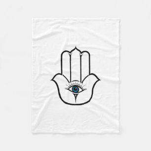 Manta Polar Mano moderna simple de Hamsa de Fátima