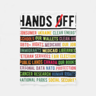 Manta Polar Manos Off Bruh Medicaid Medicare Seguridad Social