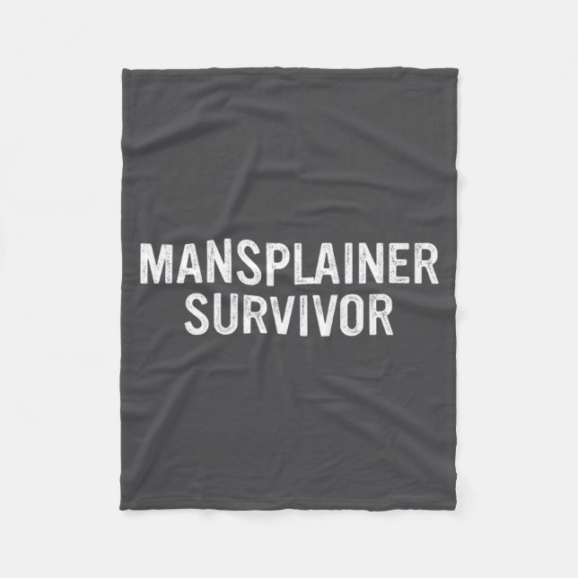 Manta Polar Mansplainer Survivor Funny Simple Design  (Anverso)