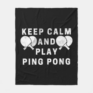 Manta Polar Mantén La Calle Y Juega A Los Jugadores De Ping Po