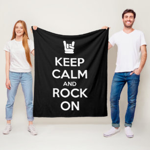 Manta Polar Mantener la calma y el rock en marcha