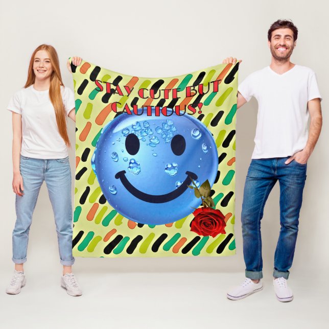 Manta Polar ¡MANTÉNGASE CUIDADO PERO CUIDADOSA Fleece Blanket! (In situ)