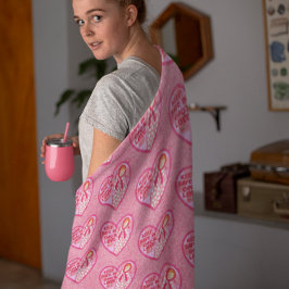 Manta Polar Mantente a salvo en el amor de Dios personalizado