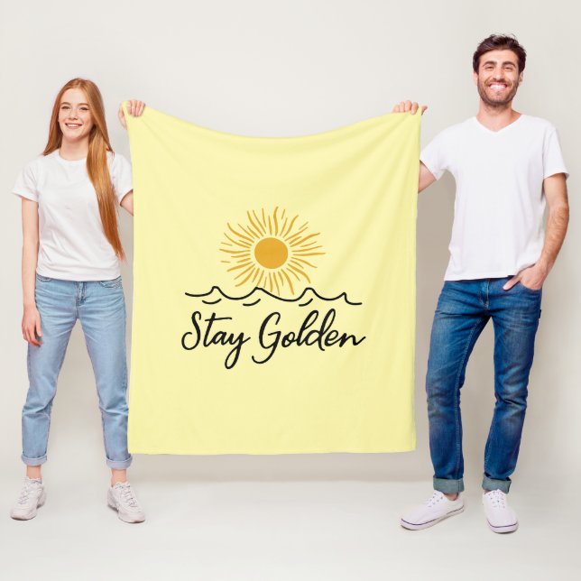 Manta Polar Mantente Funda Dorada - Suave, cálida y completa (In situ)