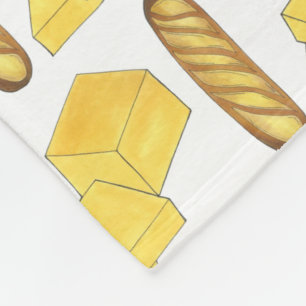 Manta Polar Mantequilla de pan Baguette Panadería francesa Car