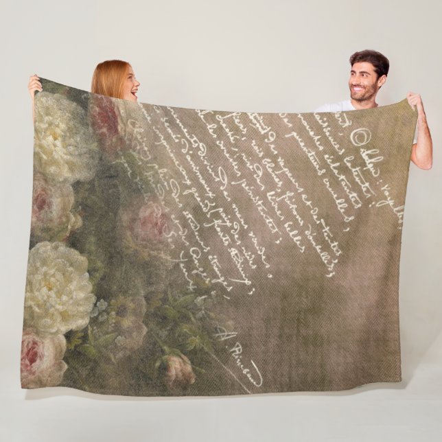 Manta Polar Manuscript d'Amour - Fleece Blanket (In situ)