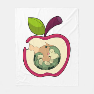 Manta Polar Manzana de orugas