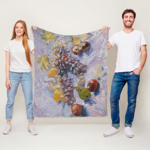 Manta Polar Manzanas, peras, lemas y uvas Pintura de época
