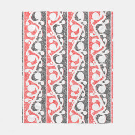 Manta Polar Maori Kowhaiwhai Modelo desangrado