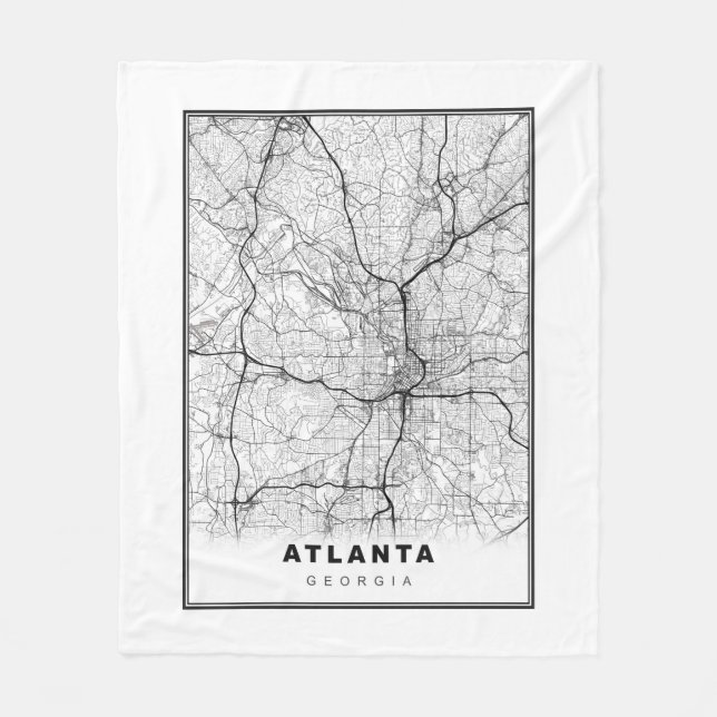Manta Polar Mapa de Atlanta (Anverso)