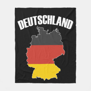 Manta Polar Mapa de Deutschland - Bandera alemana - Viajes de