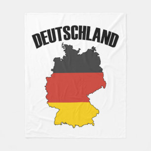 Manta Polar Mapa de Deutschland - Bandera alemana - Viajes de 