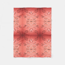 Mapa De Diseñador De Fleece En Coral De Borgoña