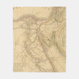 Manta Polar Mapa de Egipto, de Palestina y de Arabia