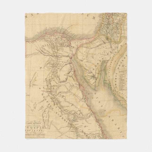 Manta Polar Mapa de Egipto, de Palestina y de Arabia (Anverso)