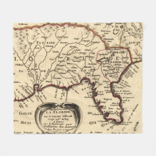 Manta Polar Mapa de época de Florida (1657)